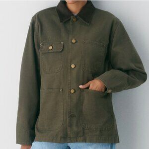 TNA Women's Barnett Lightweight Chore Jacket in Dark Olive